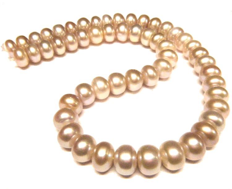 Pink/Lavender 10.5-11mm Button Pearls